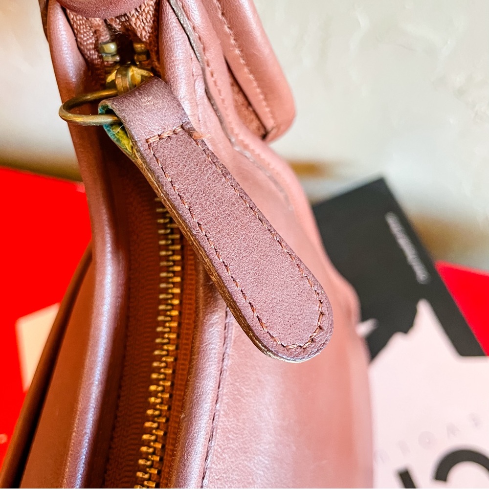 Vintage Coach Legacy No. 9966 Zip Brown British Tan Purse Shoulder Bag Crossbody - Picture 7 of 14